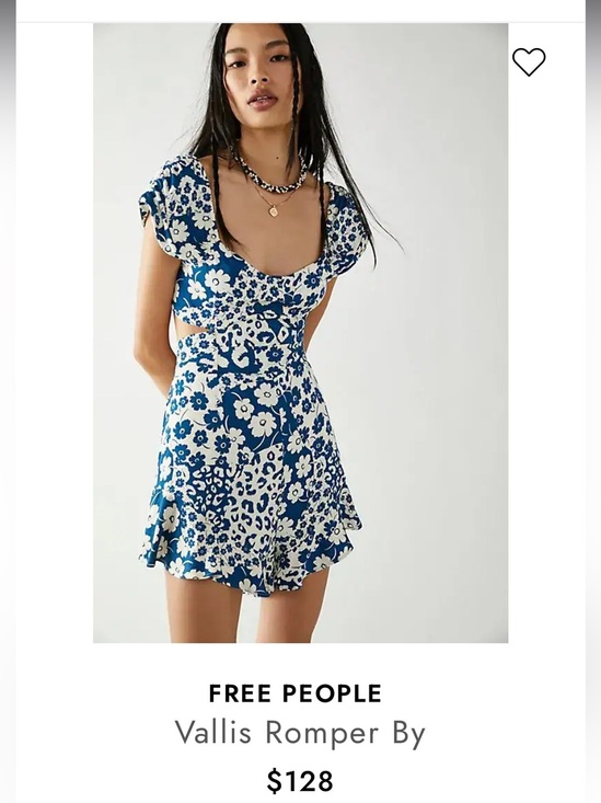 Free People Pants - FREE PEOPLE
Vallis Romper 
$128
Casual cutout summer floral revolve boho